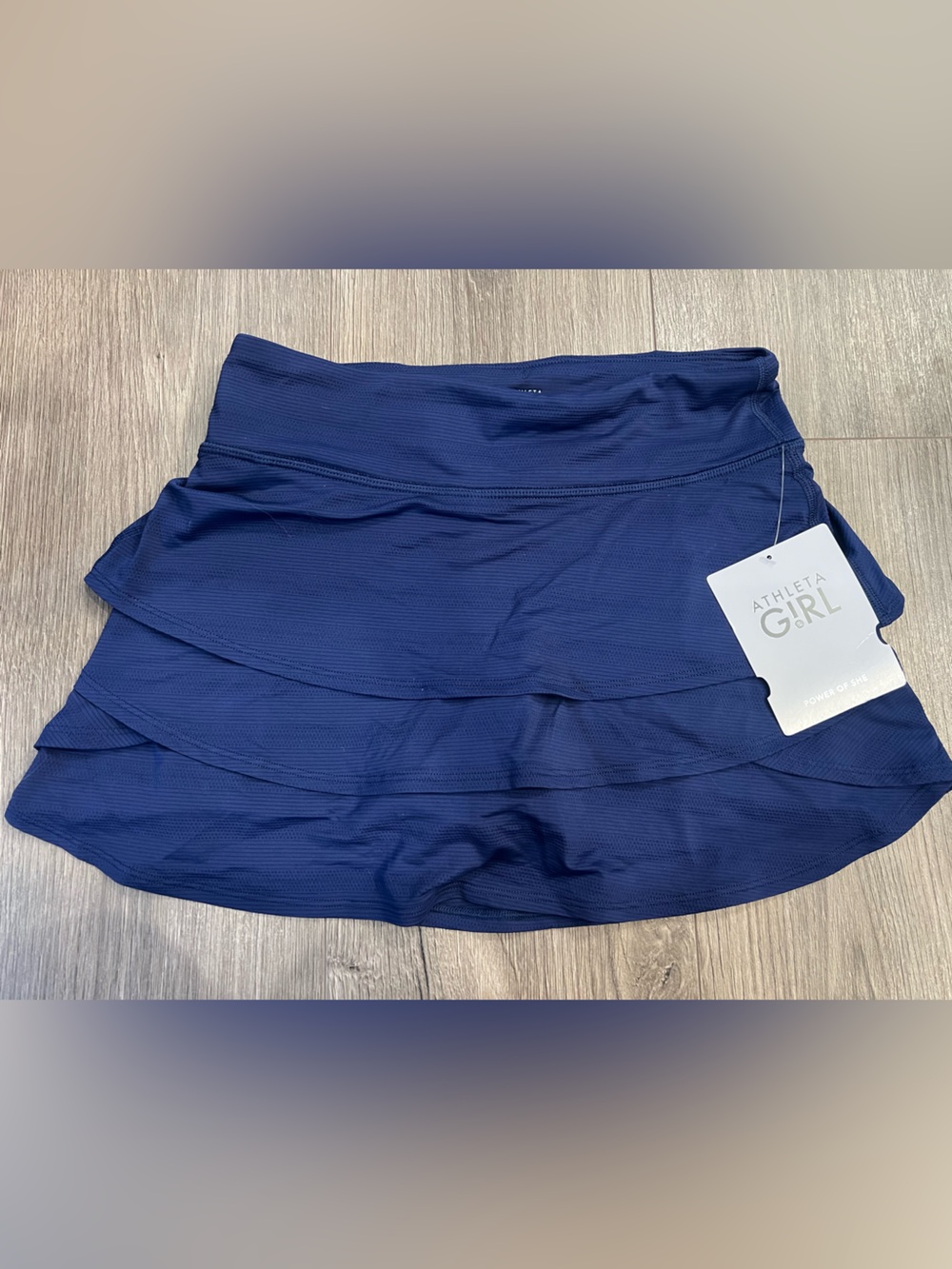 Athleta Navy Blue Tiered Girl's Skort